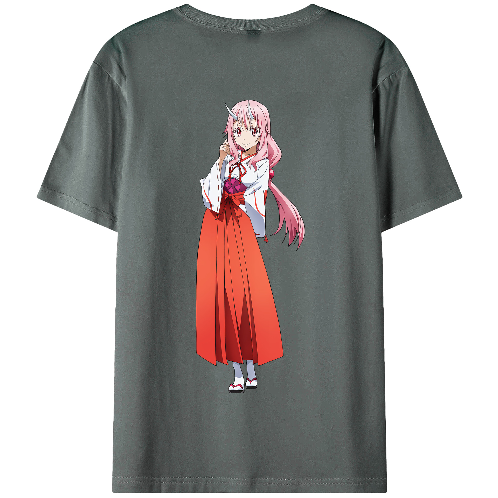 （画像用） 転スラ Regarding Reincarnated to Slime 綿100％半袖Tシャツ（背面プリント）